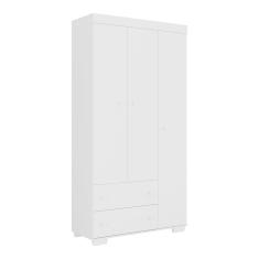 Guarda-roupas Infantil  3 Portas E 2 Gavetas Algodão Doce Multimóveis Mp4245 Branco