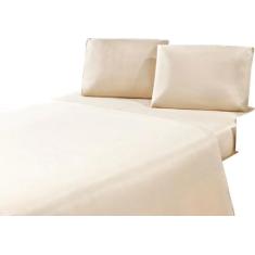 Jogo de cama queen 4 peças linha charme poliester para cama box - GABY