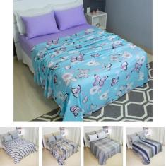 Lençol Para Cobrir Casal Estampado COZZILAR 100% Algodão Malha, Toque 