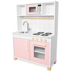 Cozinha Infantil com Pia Fogão e Microondas - Eita Casa Perfeita, Rosa