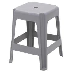 Banqueta Tramontina Icaraí Em Polipropileno Cinza Tramontina