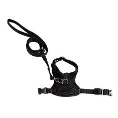 Coleira Peitoral para Porquinho da Índia Preto PP - Nicapet