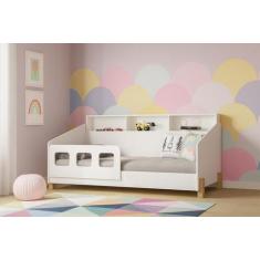 Cama Juvenil Mavi com Nichos e Luminária Led - Infantile Moveis