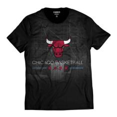 Camiseta Chicago Bulls Basketball Mascote - Di Nuevo, Preto, P