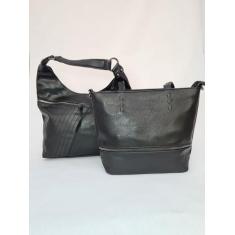 Kit 2 Bolsas Feminina Saco Meia Lua - CCICU, Preto