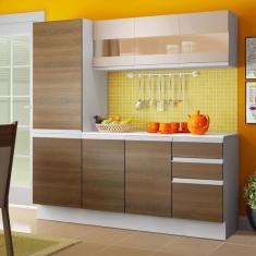 Cozinha Compacta 100% Mdf Madesa Smart 170 Cm Modulada Com Ar