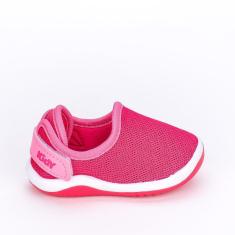 Tênis Infantil Bebê Calce Fácil Kidy Colors Comfort Pink