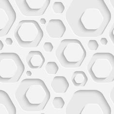 Papel De Parede 3D Hexagano Pequenos Autocolante Lavavel - LRP