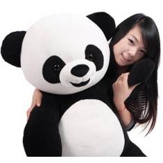 Urso panda de pelúcia 1,20 metros de altura gigante grande - Casa Dos 