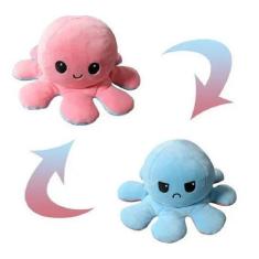 Polvo Pequeno Do Humor De Pelúcia Roxo e Rosa e muito macio. - toys