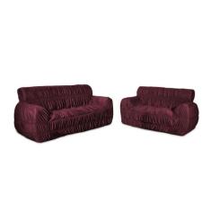 Capa De Sofá Protetora 2 Lugares 21 Elásticos Super Confort Várias Cor