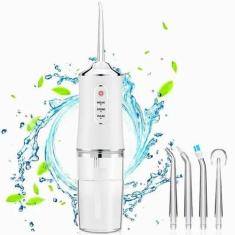 Irrigador Dental Water Pik Oral Bucal Portátil Branco Bivolt 110/220v 