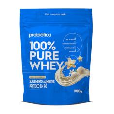 Probiótica 100% Pure Whey Nova Fórmula - 900G Refil Baunilha -