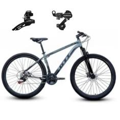 Bicicleta Mtb Aro 29 Gti Roma 21v Index Alumínio Freio Mecânico Suspensão 80mm Cambios Shimano-Unissex
