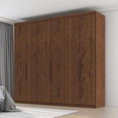 Guarda Roupa Casal Evidence Plus 6 Portas de Bater 4 Gavetas - Zanzini