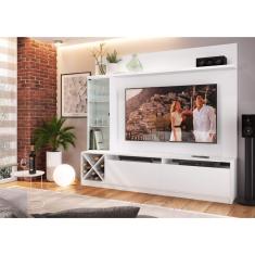 Rack com Painel para TV até 50 Polegadas com Adega e Cristaleira Sorrento Quiditá