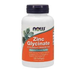 Glicinato De Zinco 30Mg Now 120 Capsulas Gelatinosas