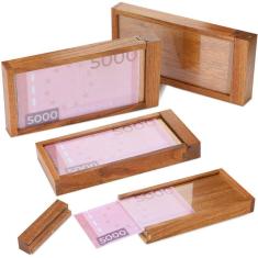 Caixa de quebra-cabeça Yilloog Money for Cash Gift ATM com porta-moedas 4P