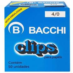 Clips Para Papel 4/0 Bacchi 50 Unidades