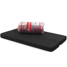 Colchão Solteiro Dobrável 3 em 1 Espuma D33 Firme a Vácuo BF Colchões