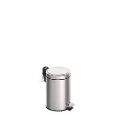 Lixeira com Pedal em Aço Inox Acabamento Polido de 3 Litros, Tramontina, Inox