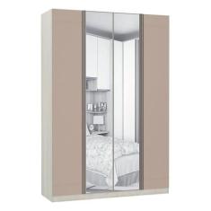 Guarda-roupa 4 Portas 160 Cm Legno Crema Com Connect - LUCIANE