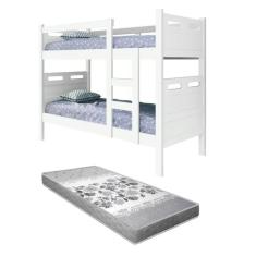 beliche jaspe que vira duas cama com grade fixa mdf com estrado madeir