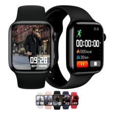 Relogio Smartwatch Feminino Preto Serie 8 Para Samsung Android e IOS -