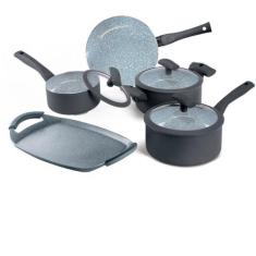 Jogo de Panelas Hercules Revestimento Ceramico Indução 5 Peças Antiade