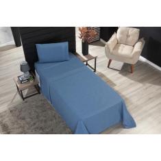 Jogo de lençol Solteiro 400 fios 3pç ponto palito - SAFIRA ENXOVAIS, L