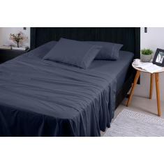 Jogo De Lençol Queen 3 Peças 400 Fios Percal Algodão - OutCasa Confecç