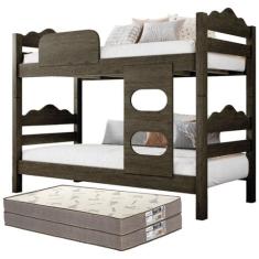 Beliche Robusta Moderna Vira Duas Camas Com 2 Colchões D33 - TopDeal E