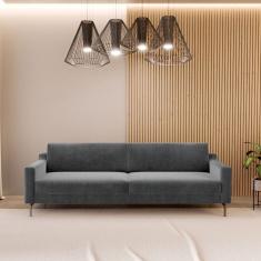 Sofá 2 Lugares 180cm Fun Neo Cinza Claro/cinza Chumbo