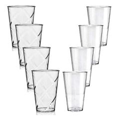 Kit 4 Copos Twister 700ml e 4 Copos Big Drink 550ml Acrilico KrystalON