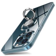 Capa de telefone com suporte de anel magnético para iphone 7 8 X XS 11 12 13 14 15 Pro Plus Max Capa transparente de silicone transparente capa macia fina, transparente, para iphone 15 Pro