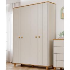Guarda Roupa Infantil 4 Portas 4 Gavetas Lívia Permobili
