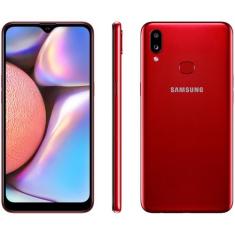 Smartphone Samsung Galaxy A10s 32GB Vermelho - 4G 2GB RAM 6,2 Câm. Dup