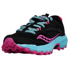 Saucony Tênis de corrida feminino Excursion TR15 Trail, Preto/turquesa, 36