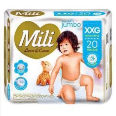 Fralda Descartável MILI Love Care Tam  XXG  20 Fraldas com Gel Super A