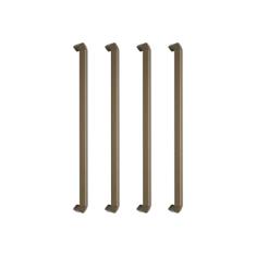 4 Peças Puxadores Para Porta Guarda Roupa Grande Trip 608mm (Bronze Fosco)