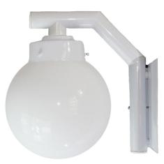 Arandela Solarium 215 Externa/Interna com Globo de Vidro Leitoso 15x28