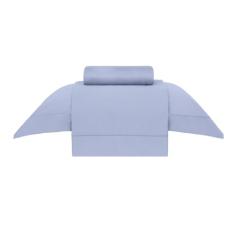 Buddemeyer Jogo de Cama Solteiro Cetim 300 Fios Bud Vision New Colors II 100% Algodão Penteado Azul 3 peças