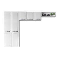 Cozinha Itatiaia Compacta em Aço 3 Peças Rose Branca