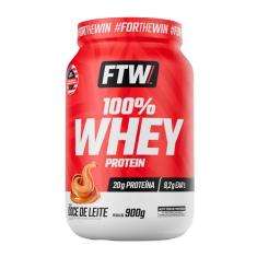 Whey Protein 100 Concentrado Pote 900g FTW, Doce de Leite, 900g