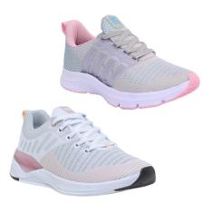 Tênis Feminino Esportivo Caminhada Academia Confortável Kit-Feminino