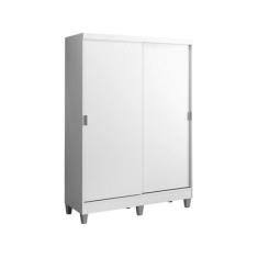 Guarda-Roupa Solteiro Madesa Luke 2 Portas de Correr de Madeira com Pé