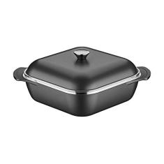 Tramontina Cacarola Quadrada 28Cm 5,5L Lyon Preto - Aluminio Com Revestimento Antiaderente