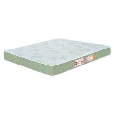Colchão Casal King Sleep Max Espuma D33 193X203X18Cm Branco/Verde - Castor