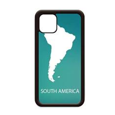 Mapa Continente América do Sul para iPhone 11 Pro Max Capa para Apple Mobile Case