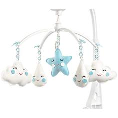 Sleep Baby Móbile Berço Musical E Giratório Chuva De Amor Azul